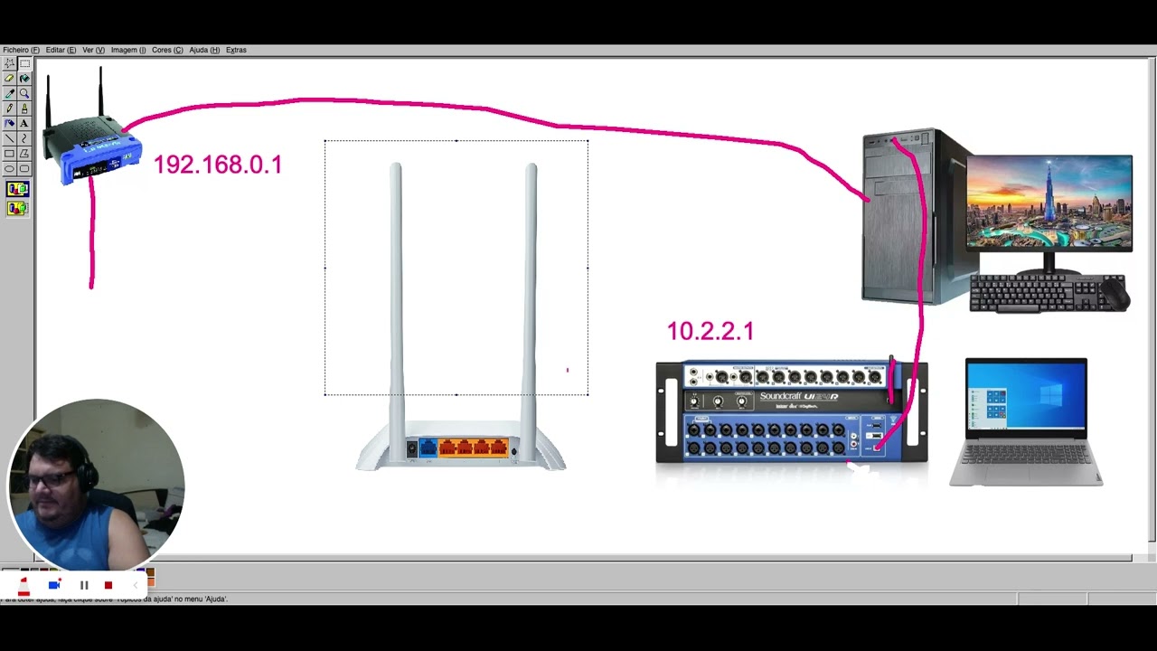Roteamento para acessar um equipamento com ip diferente ao da rede