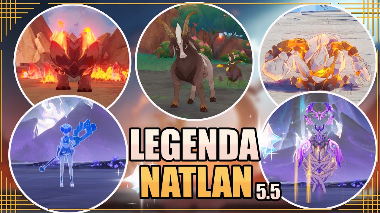 All 5 Lokasi Legenda Lokal Natlan 5.5 | All Achievement  | Petarung Duel Seri III 【Genshin Impact】