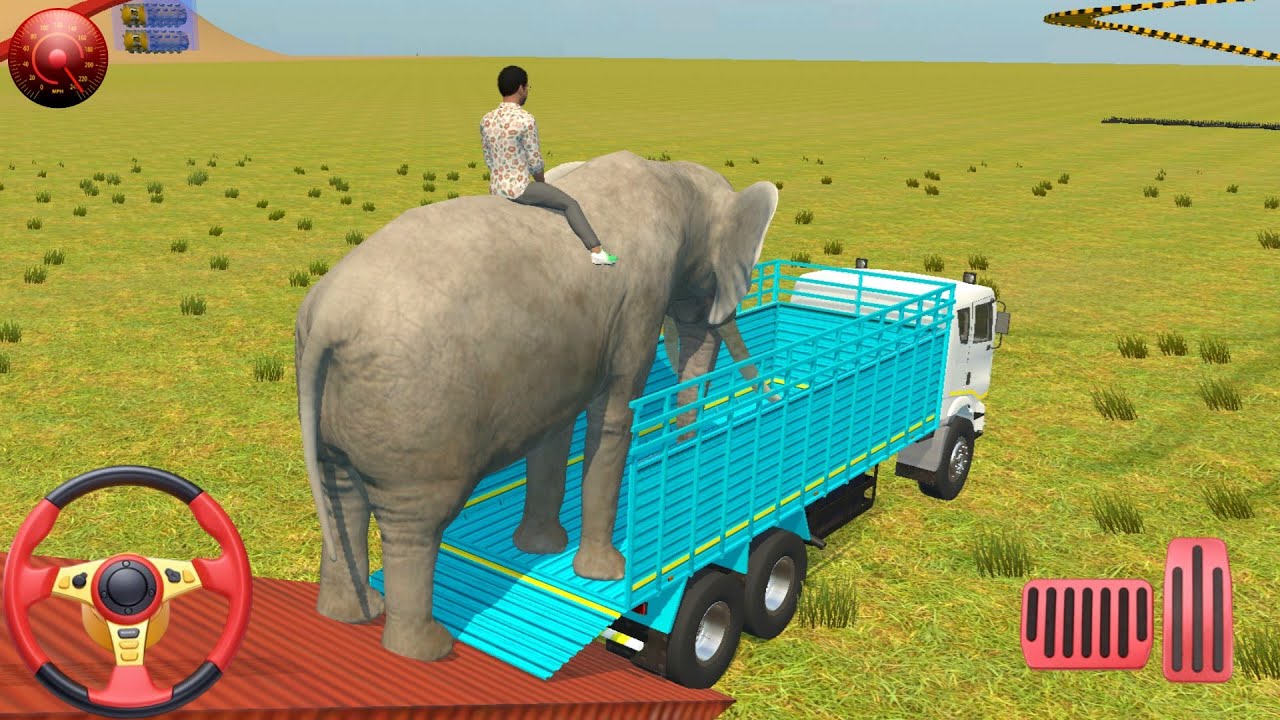 Elephant Loaded on Truck 🔥 #gamingvideos 