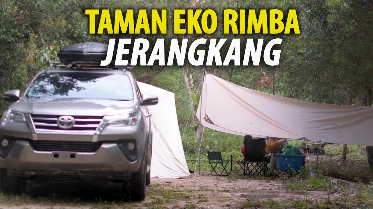 Camping Hutan Pedalaman Jerangkang Waterfall, Cabaran Menakutkan Tapi Seronok! Solo 4x4 Off-Road