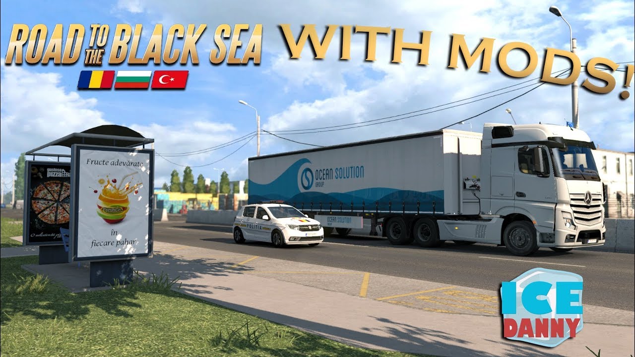 ETS2 Road to the Black Sea: Playing with mods (Euro Truck Simulator 2)