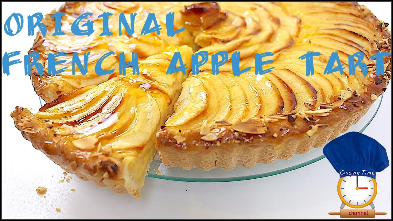 Original FRENCH APPLE TART with Custard Cream - Cuisine Time EN : Home Made