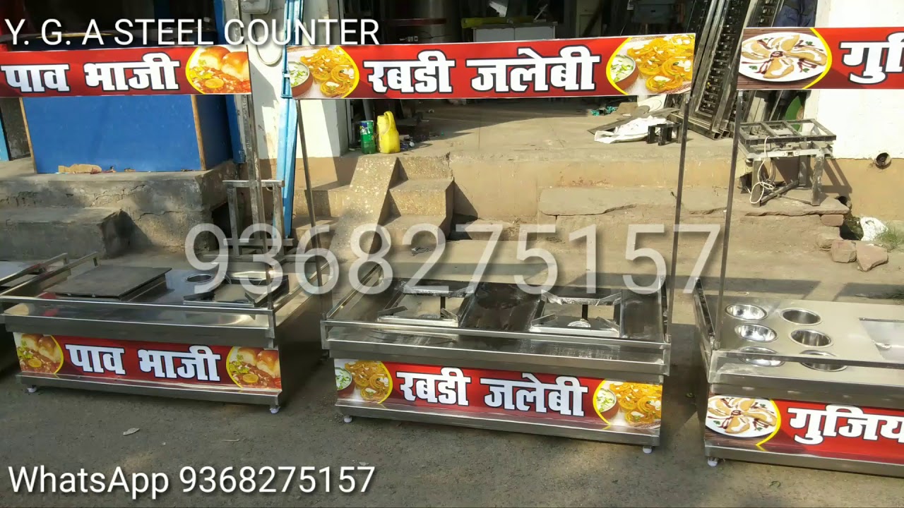Stainless Steel catering stall counter