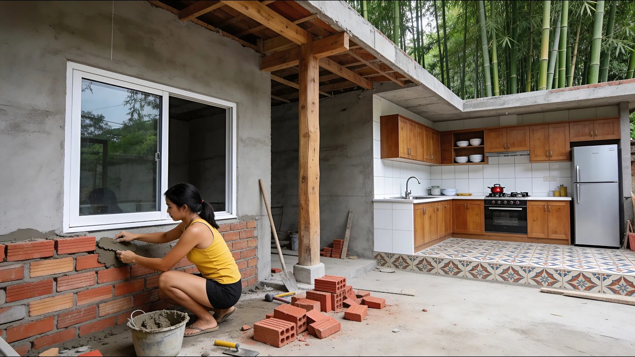 She built the kitchen with her own hands, yet the reason behind it is what truly stands out.