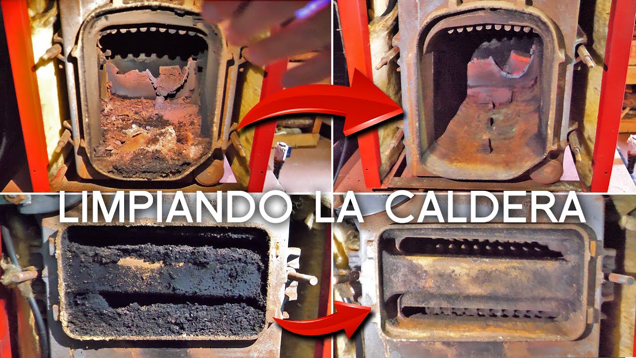 Limpiando la caldera de gasoil