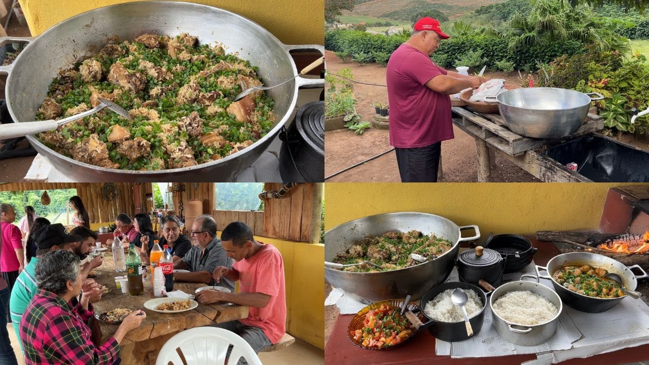 DOMINGO ESPECIAL, SUÃ COM ARROZ NA CASINHA NO PÉ DA SERRA, RECEITA MINEIRA.