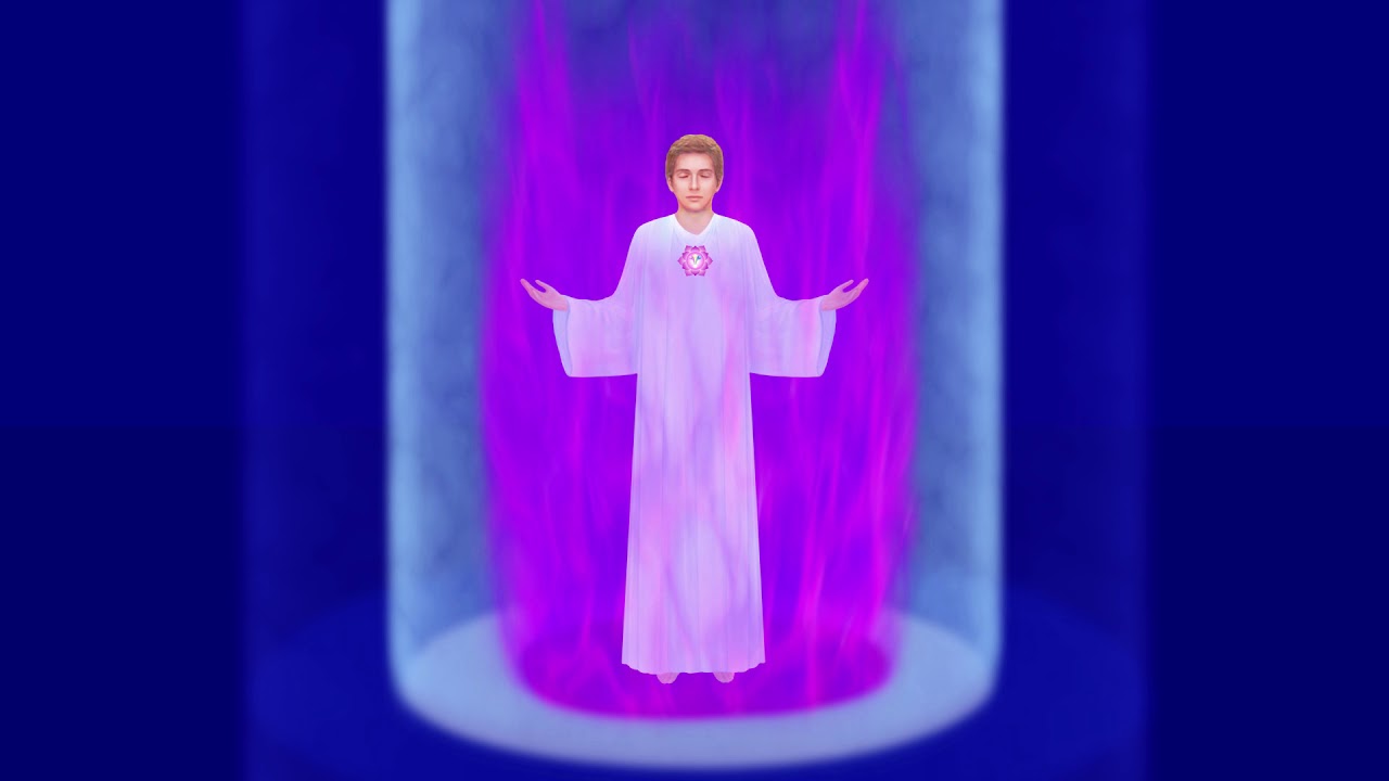 I AM A Being Of Violet Fire Decree Visualization