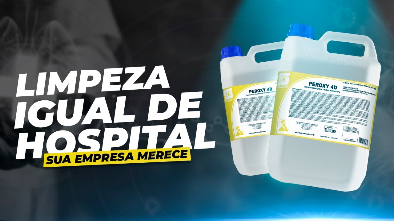 Use esse desinfetante hospitalar na sua empresa | Peroxy 4D