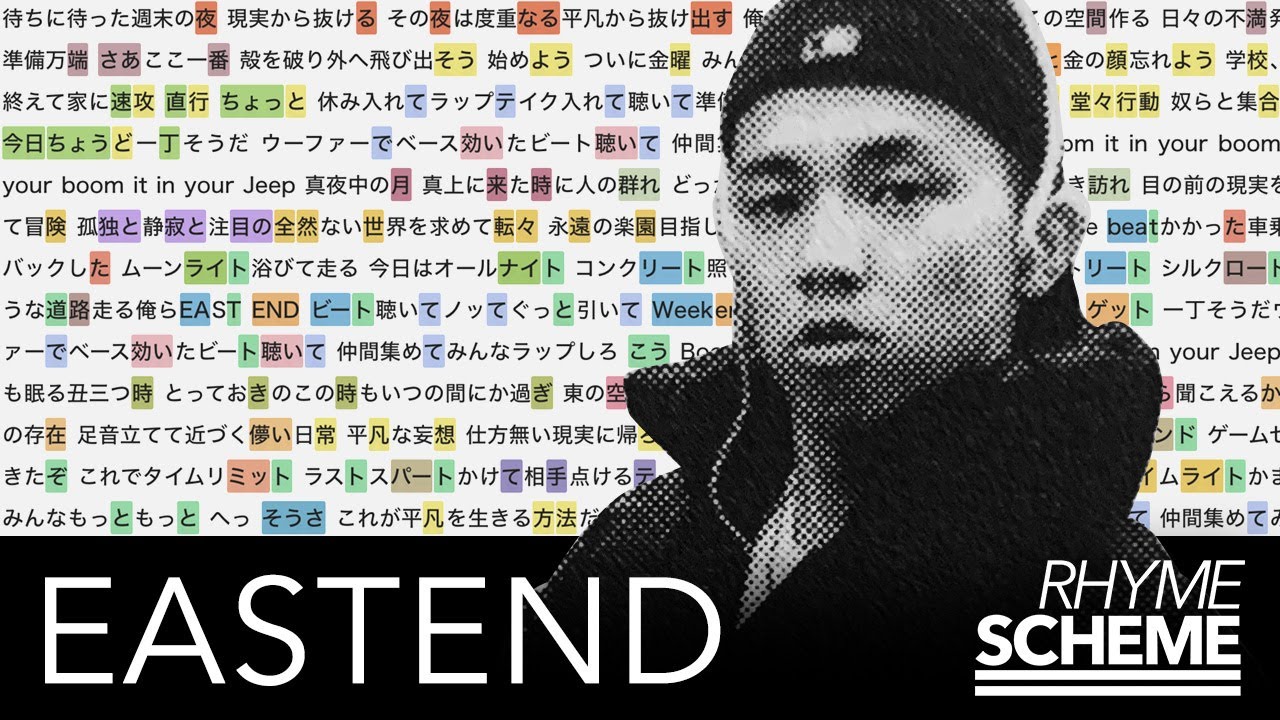 IN YOUR JEEP / EAST END（1993） | Japanese Hiphop Rhyme Scheme 099