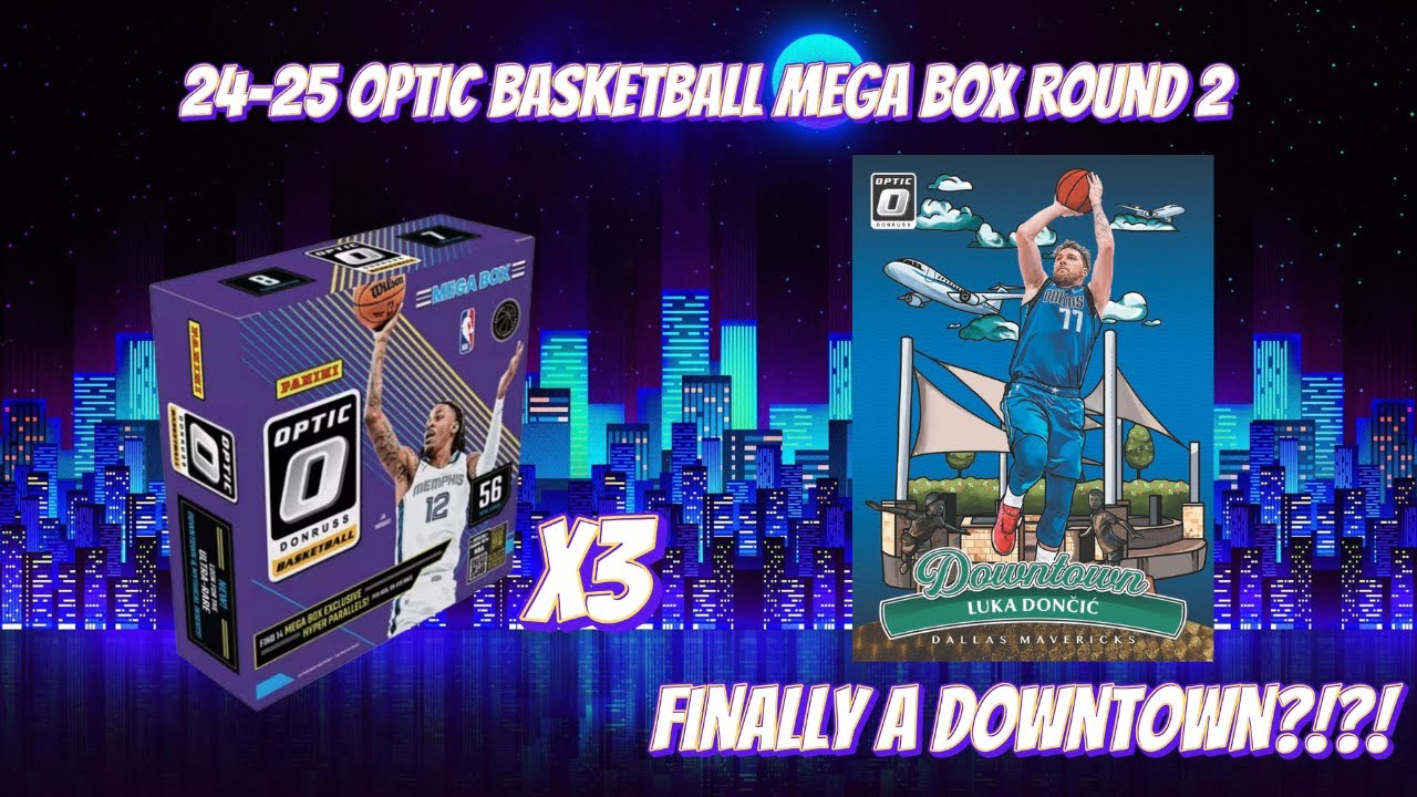 🚨2024-25 Optic Basketball Mega Boxes, раунд 2! Мы наконец-то добрались до центра города?!?!