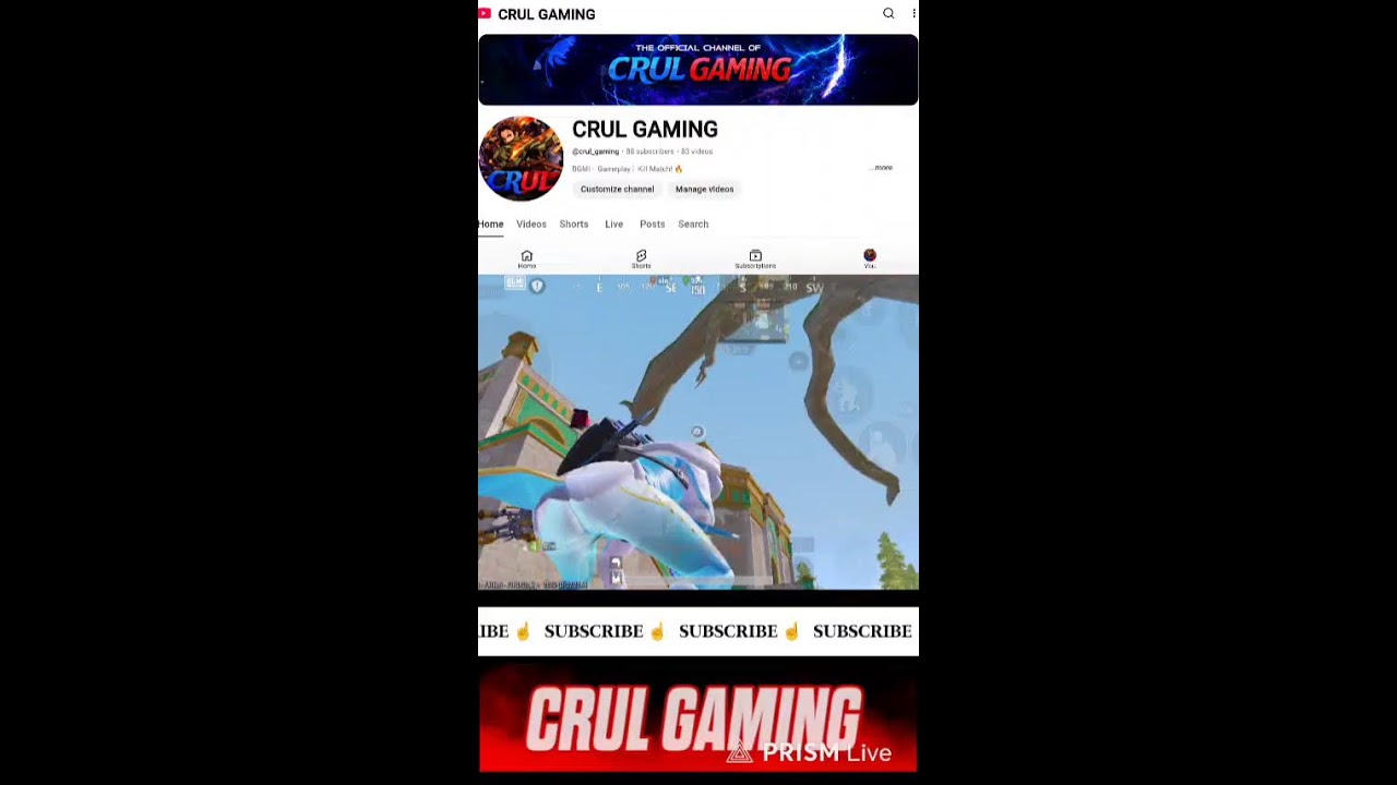 Live streaming of CRUL GAMING