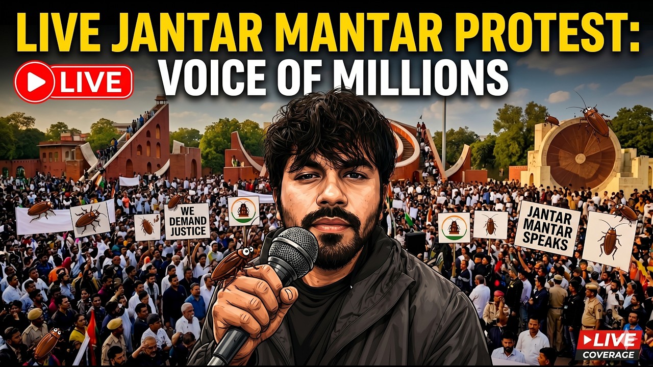 Cockroach Janta Party Protest LIVE   Parliament Street Police Station Assembly   Jantar Mantar LIVE