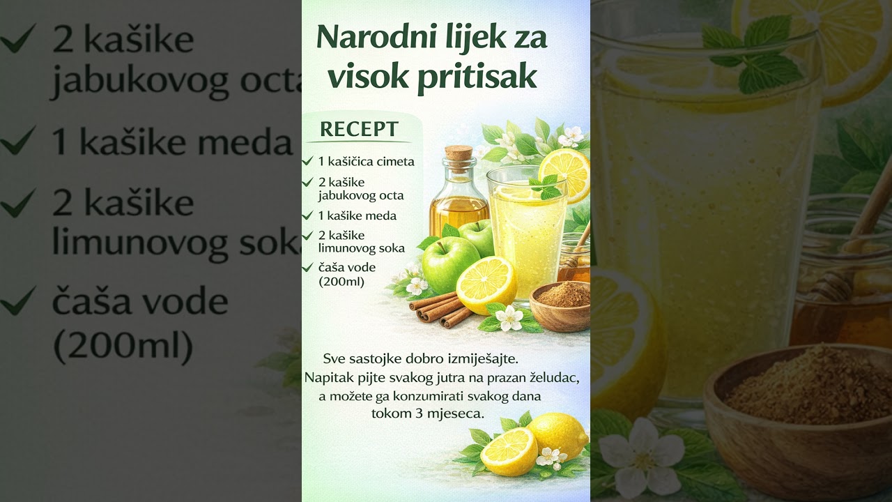 &Scaron;ta piti ujutro ako imate visok pritisak?