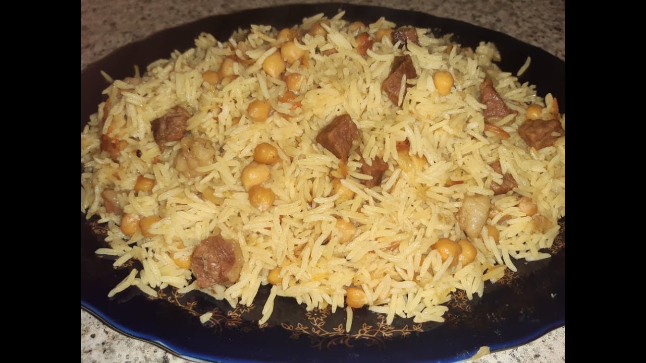 Plov noxudlu plovun hazırlanması Nohutlu pilav.