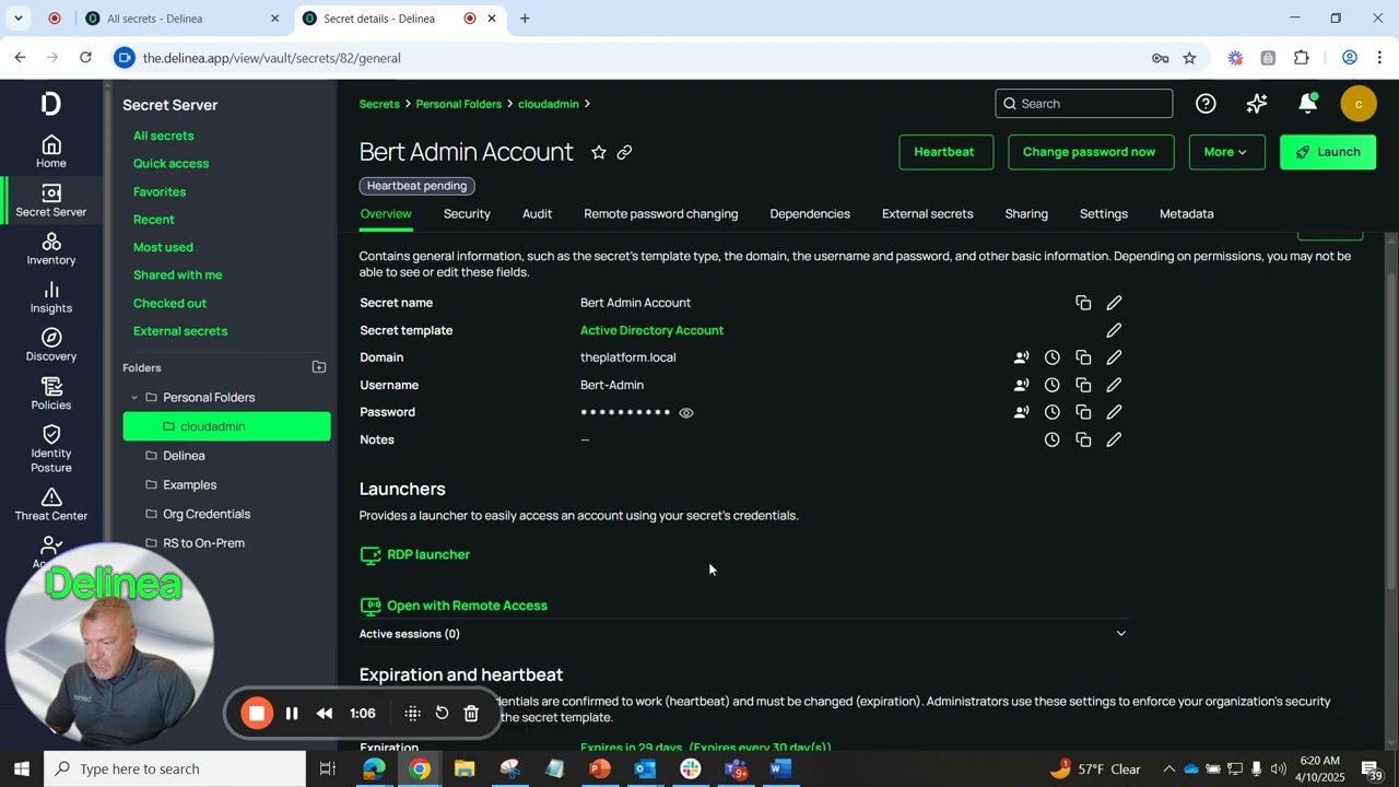 Delinea's Secret Server Demo with Bert Blevins