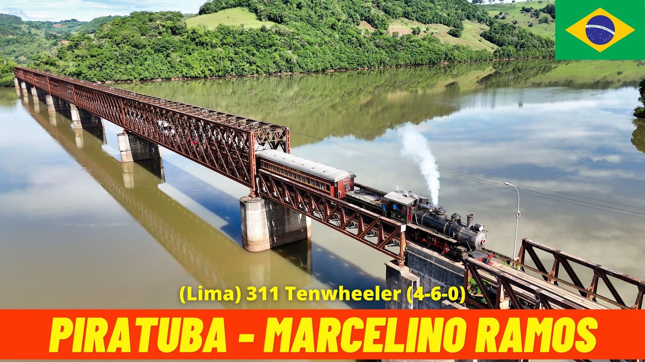 Cab Ride Steam Train Piratuba - Marcelino Ramos (