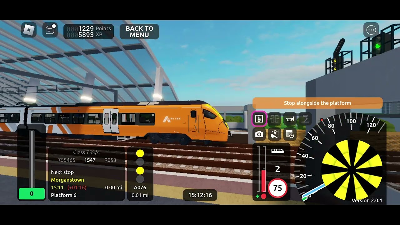 Roblox SCR | Class 755/4 from Airport T2 to Stepford Central