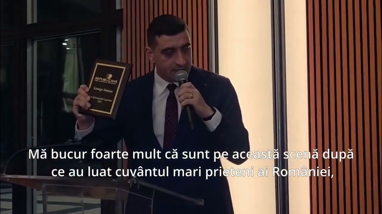 George Simion a fost premiat în America pentru apărarea libertății de exprimare și a democrației.