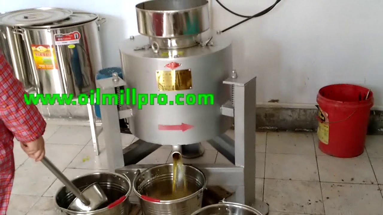 How to use and maintain a centrifugal vegetable oil filter