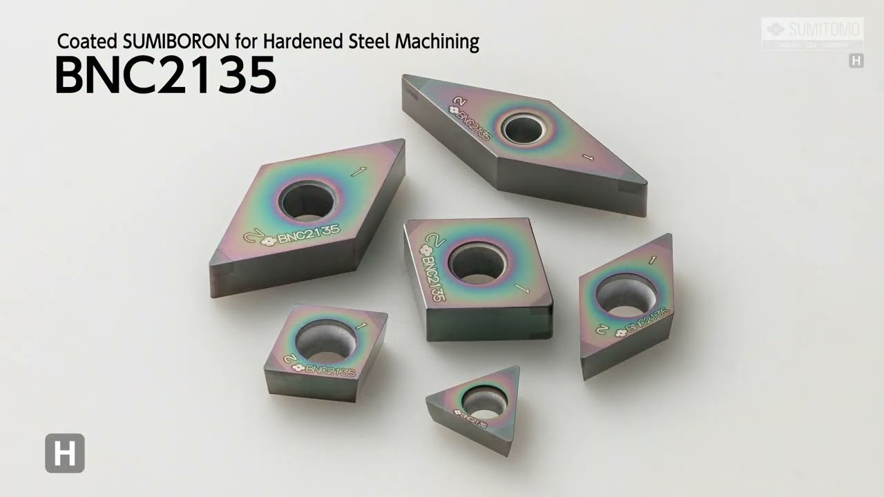 Coated SUMIBORON Series for Hardened Steel - Heavy Interrupted Machining BNC2135