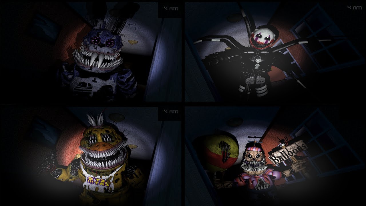 Делаем FNaF 4 еще страшнее с Corrupted Animatronics! Wip! (FNaF 4 Мод)