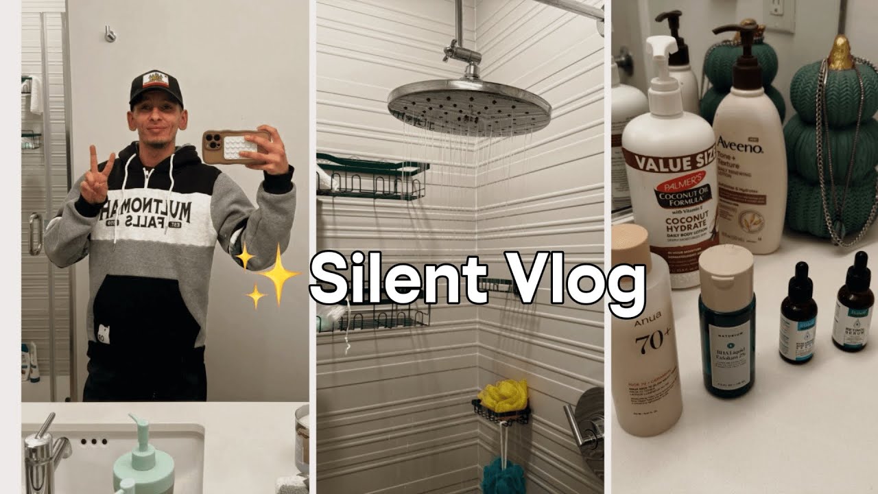 🌟 Living Alone Diaries | Silent Vlog GRWM, Skincare, Cleaning & Cooking 🍳🧽🧴