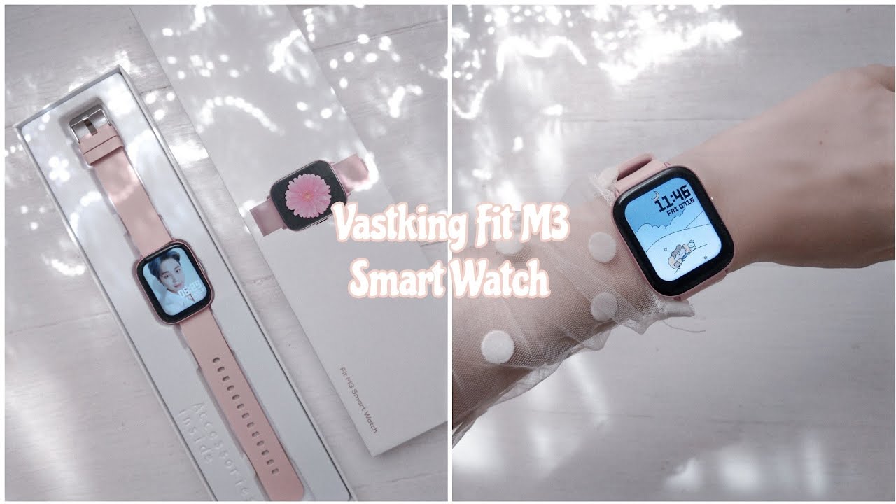 Aesthetic Unboxing Vastking Fit M3 Smart Watch: Best budget wearable in 2021 + Custom Watch Face