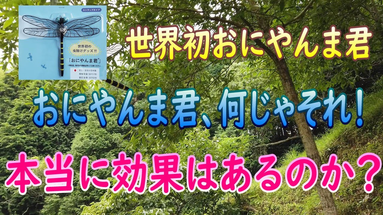おにやんま君って何？アブや蜂などの天敵はオニヤンマだからおにやんま君だそうです。これで効き目があれば安いのもですが‥最初の1分位、BGMの音量が下がっていませんでした‥お聞き辛くてすみません。