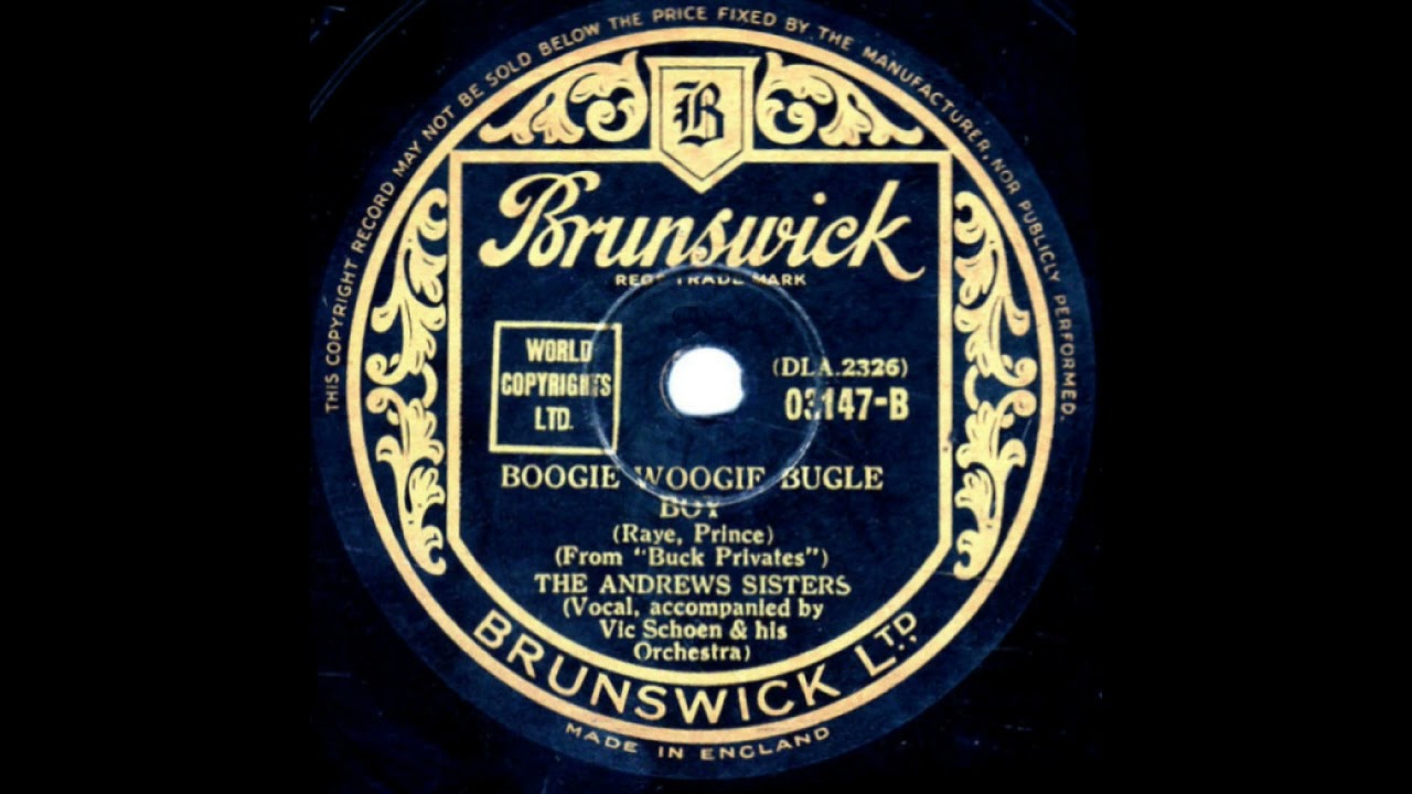 Andrews Sisters - ' Boogie Woogie Bugle Boy'- 1941- Mono to Stereo