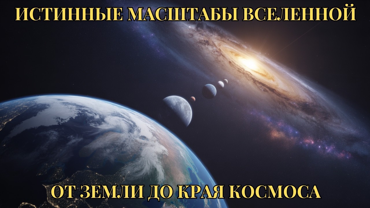 космос перед сном: Истинные масштабы Вселенной — от Земли до края космоса