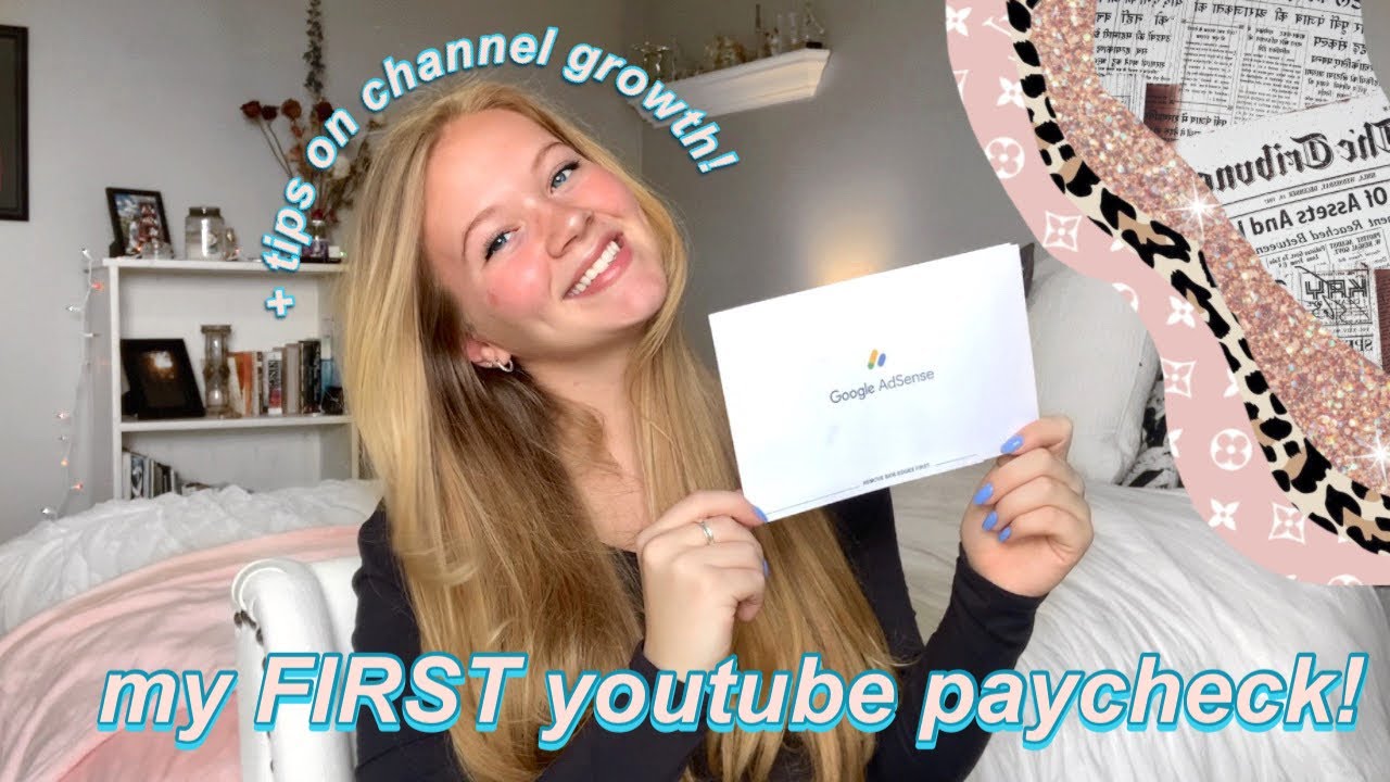 my first youtube paycheck || small youtuber || + tips for growth!