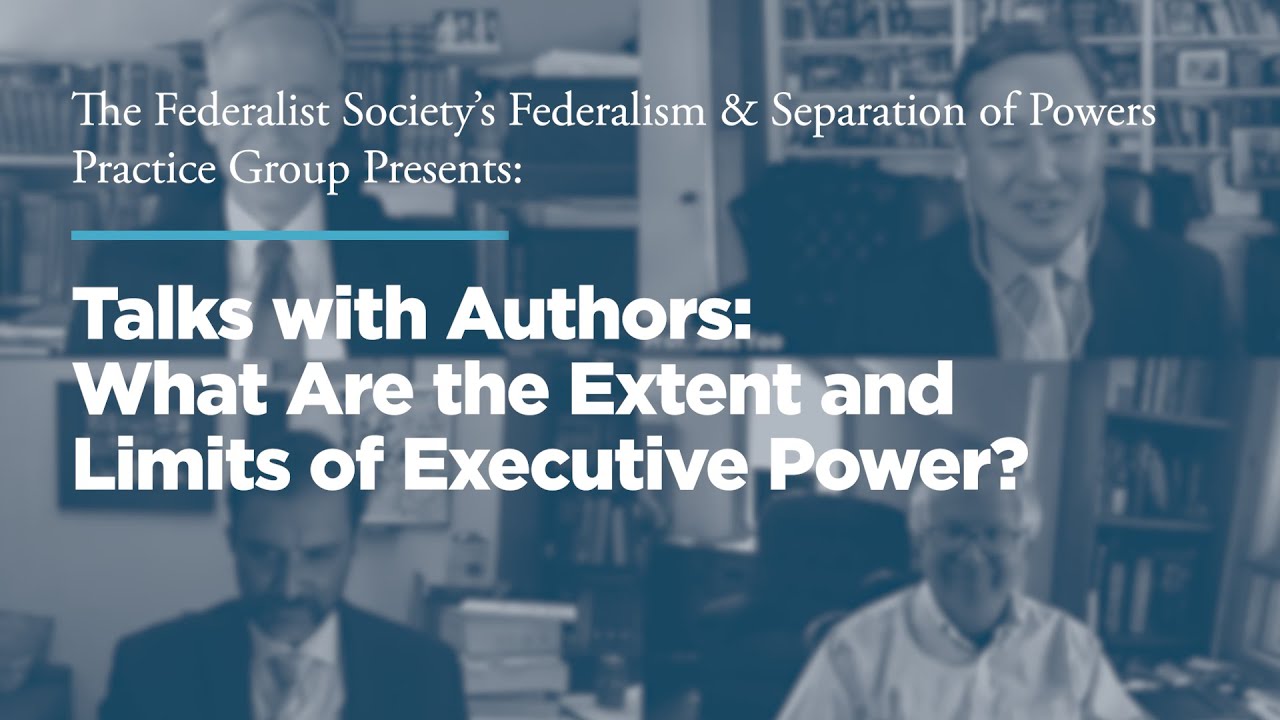 Talks with Authors: What Are the Extent and Limits of Executive Power?