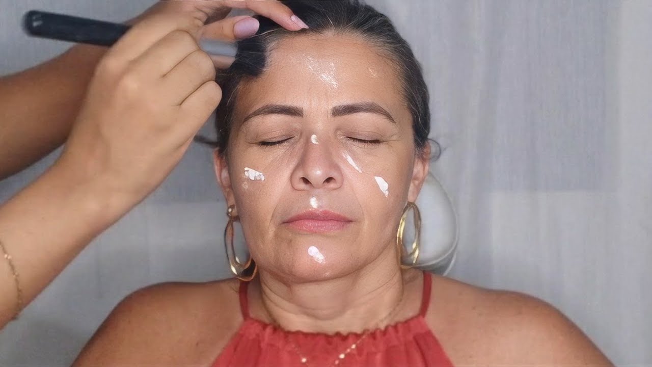 MAQUIAGEM EM PÁLPEBRA CAIDA | MAQUIANDO CLIENTE | PELE MADURA