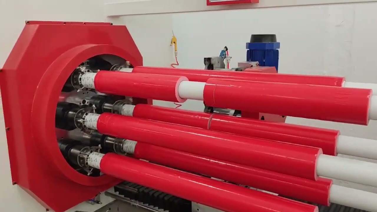 How Duct Tape Produced, with Log Roll Rewinding Machine,and The Log Roll Cutting Machine