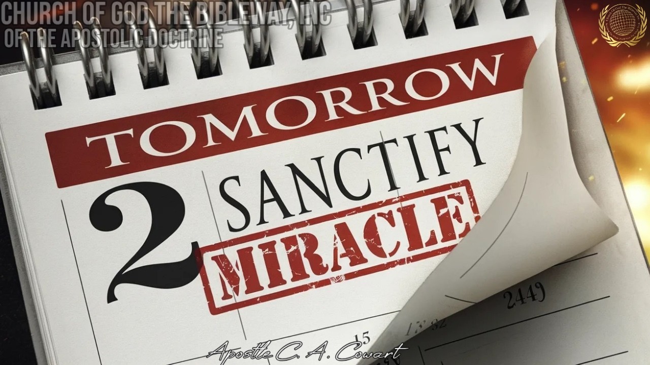 Sanctify Yourselves: For Tomorrow The LORD Will Do Wonders Among You - Apostle C. A. Cowart