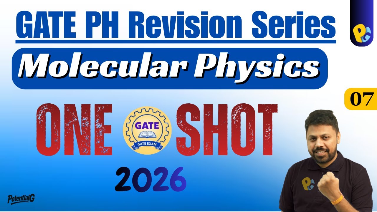 GATE Physics 2026 One Shot | Molecular Physics AMP | POTENTIALG | Lalit Sir
