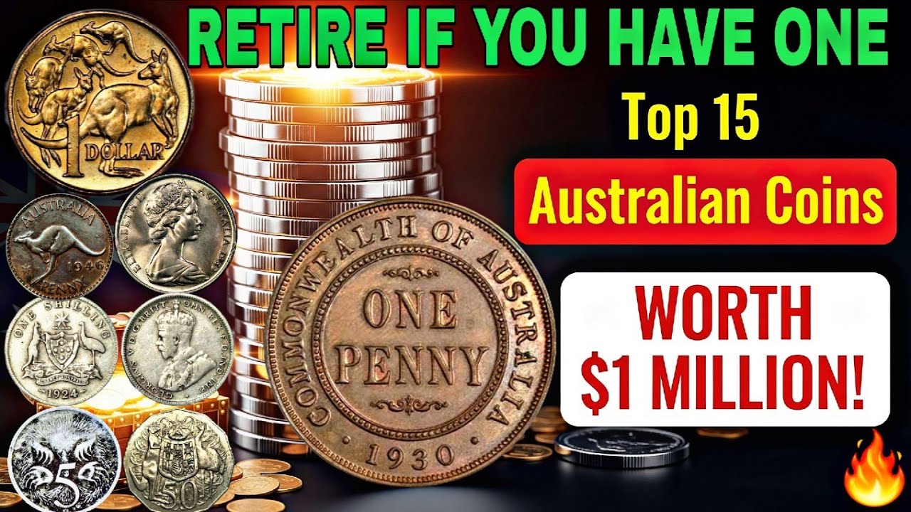 Top 15 Most Valuable Australian Coins Worth Up To $1 Million | Rare Australian Coins You Could Have!