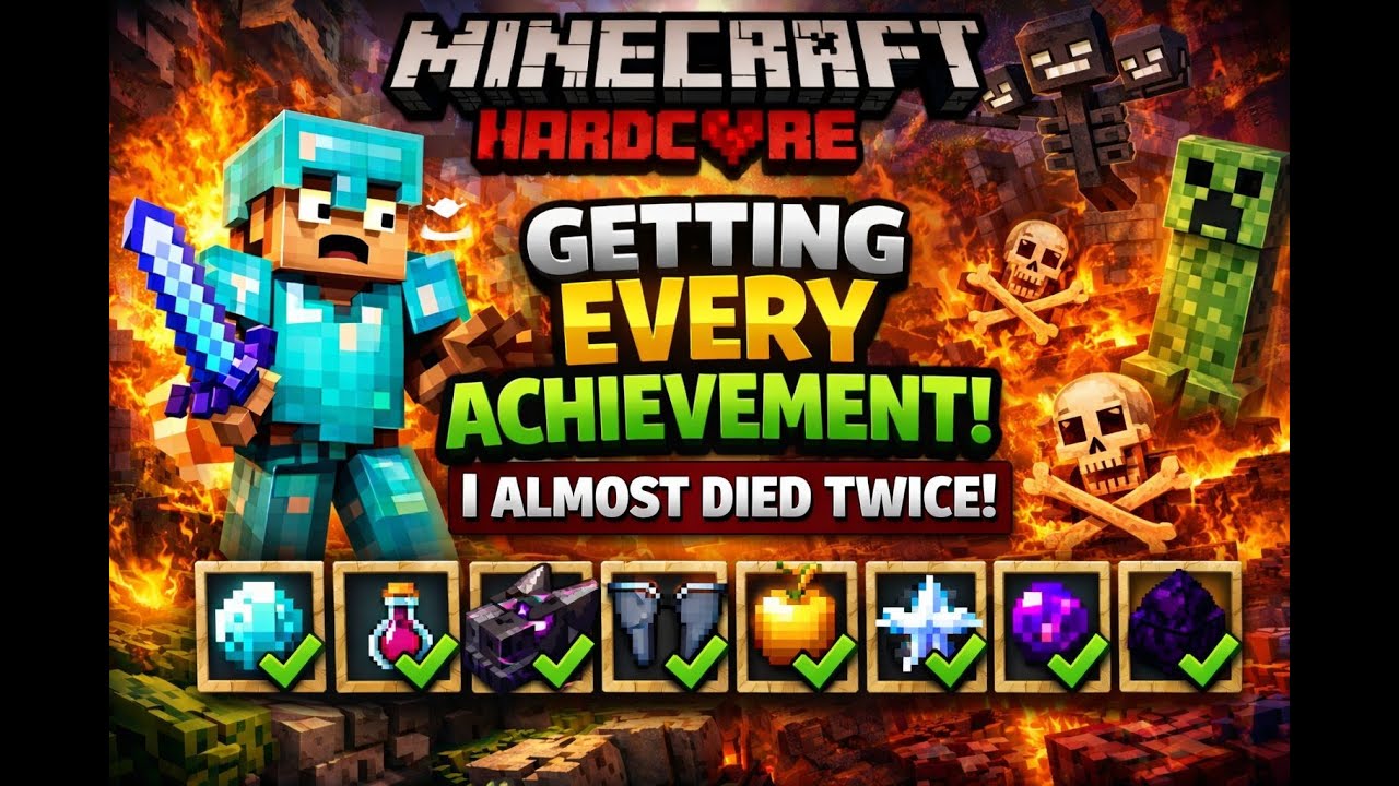 I ALMOST DIE TWICE!!! Hardcore Minecraft