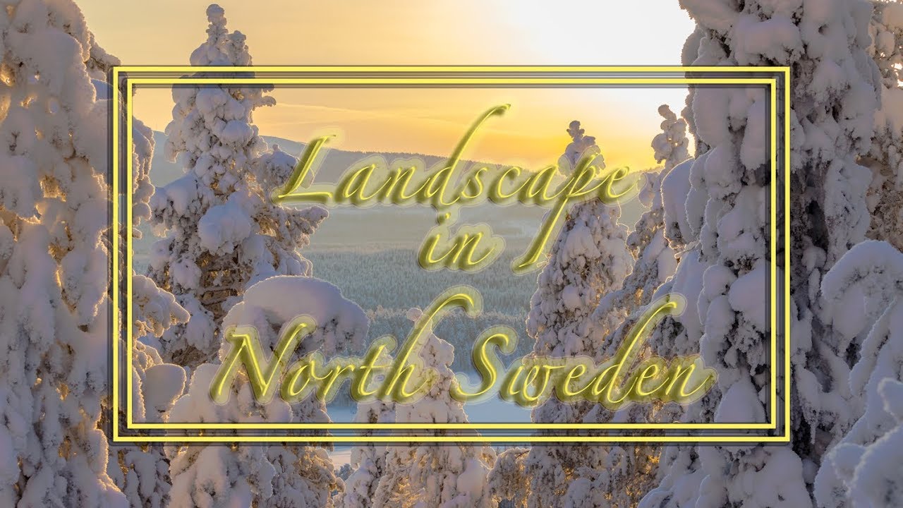 North of Sweden from the sky through my camera. Arvidsjaur with beautiful winter landscape