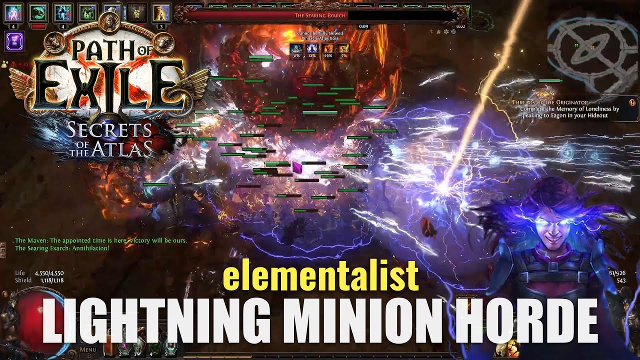 Lightning Minion Horde Elementalist with Yoke of Suffering | POE 3.26 Buildcraft