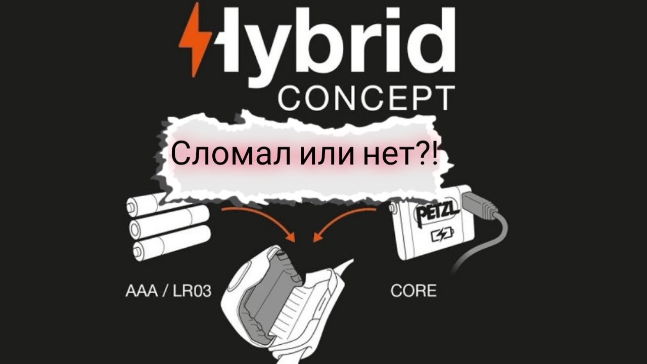Сломал фонарь petzl Tikka или аккумулятор petzl core?