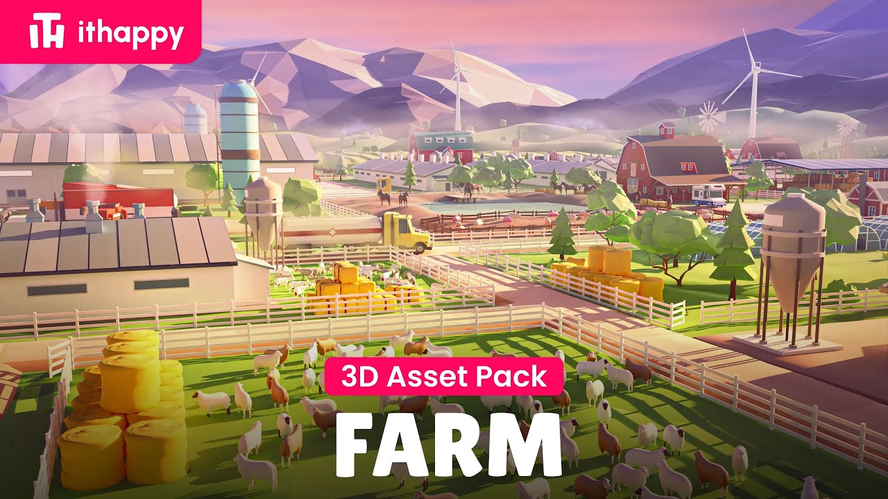 Farm - 3D Low Poly Asset Pack for Games