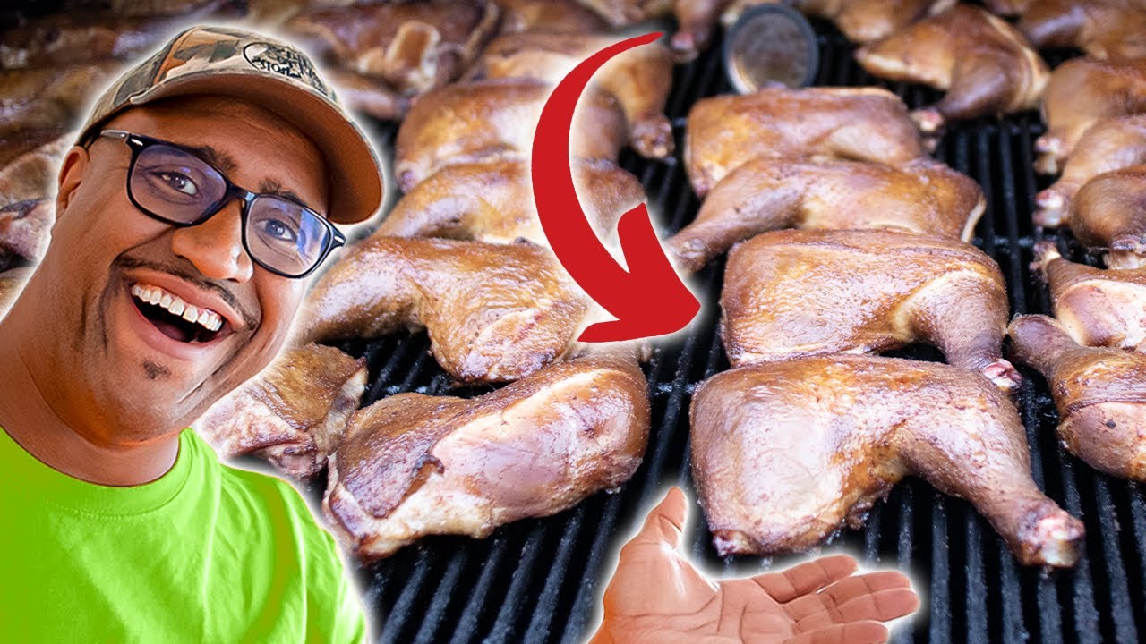 How I smoked 100 pounds of Chicken Quarters by myself.