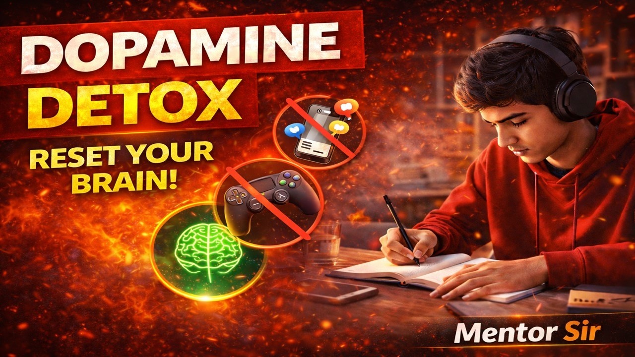 Dopamine Detox Challenge | 7 Din Me Apni Life Reset Karo 🔥| AI Mentor Sir