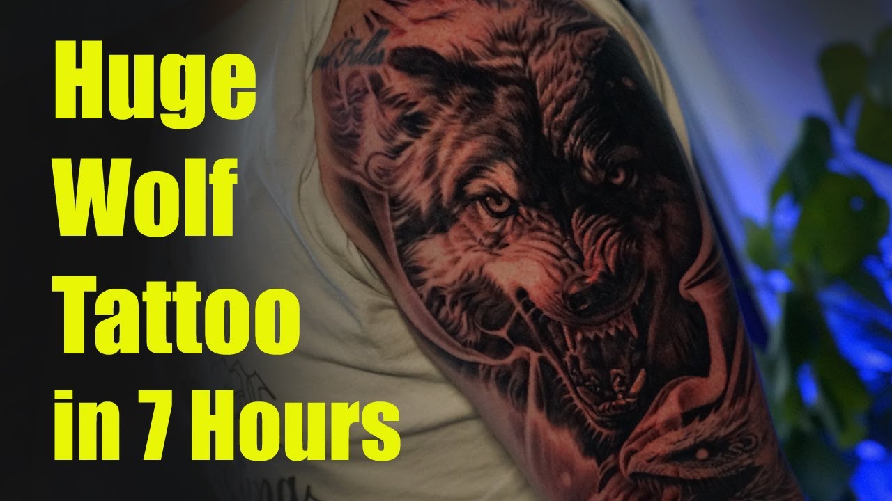 Huge Wolf Tattoo!!!
