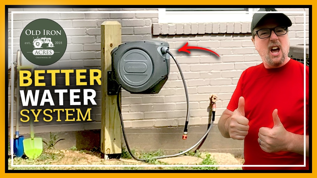 Can I Clean up the Yard in ONE DAY? (Retractable Hose Reel Install)