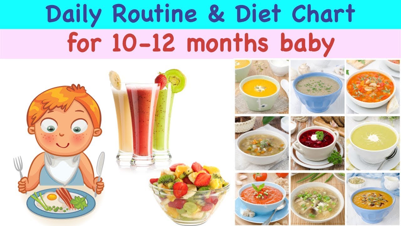 Daily Routine & Food Chart for 10-12 month baby (In Hindi) with timing ||Complete Diet Plan