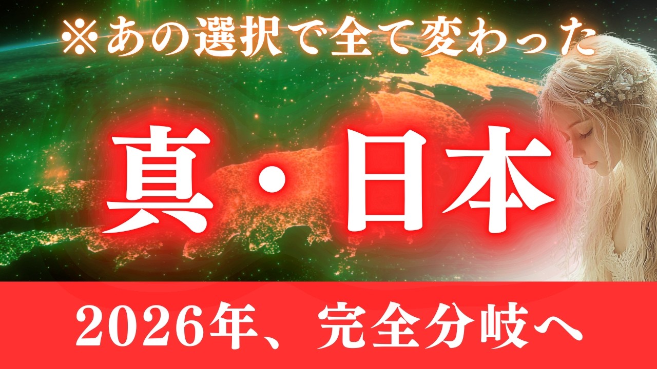 【※本日限定】再生できない方は取り残される。新しい日本、2026年に完全分岐。