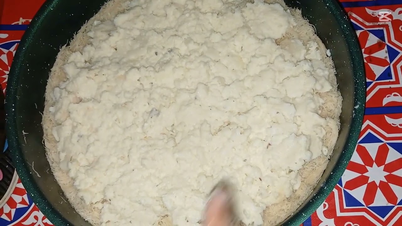 طريقة عمل الكنافة بالقشطه 