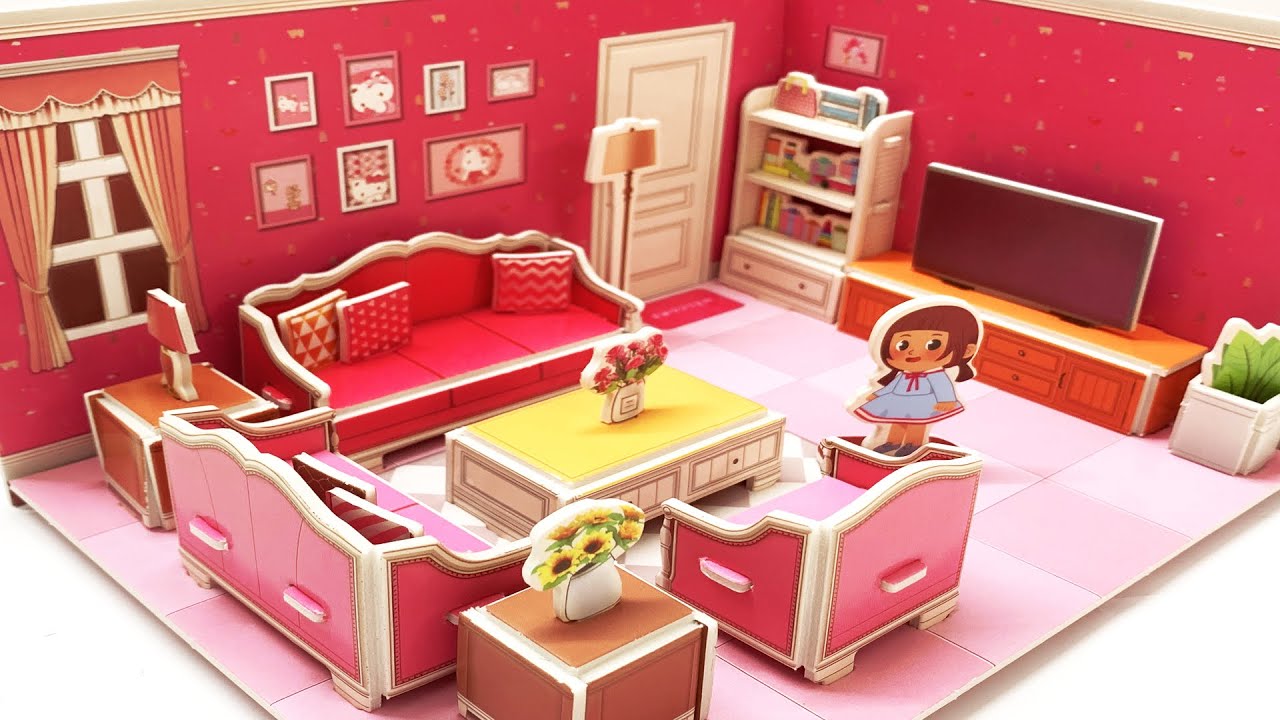 5 minutes to satisfy assembling a small and pretty living room